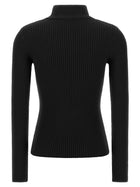 courrèges Reedition High Neck Sweater Black