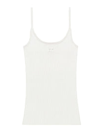 courrèges Women's Reedition Knit Tank Top White