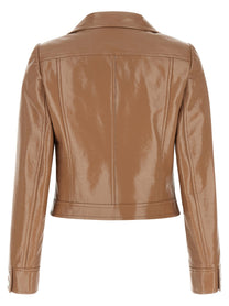 courrèges Reedition Vinyl Jacket Brown