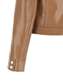 courrèges Reedition Vinyl Jacket Brown