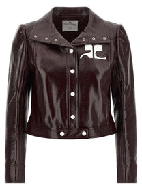 courrèges Reedition Vinyl Jacket Red