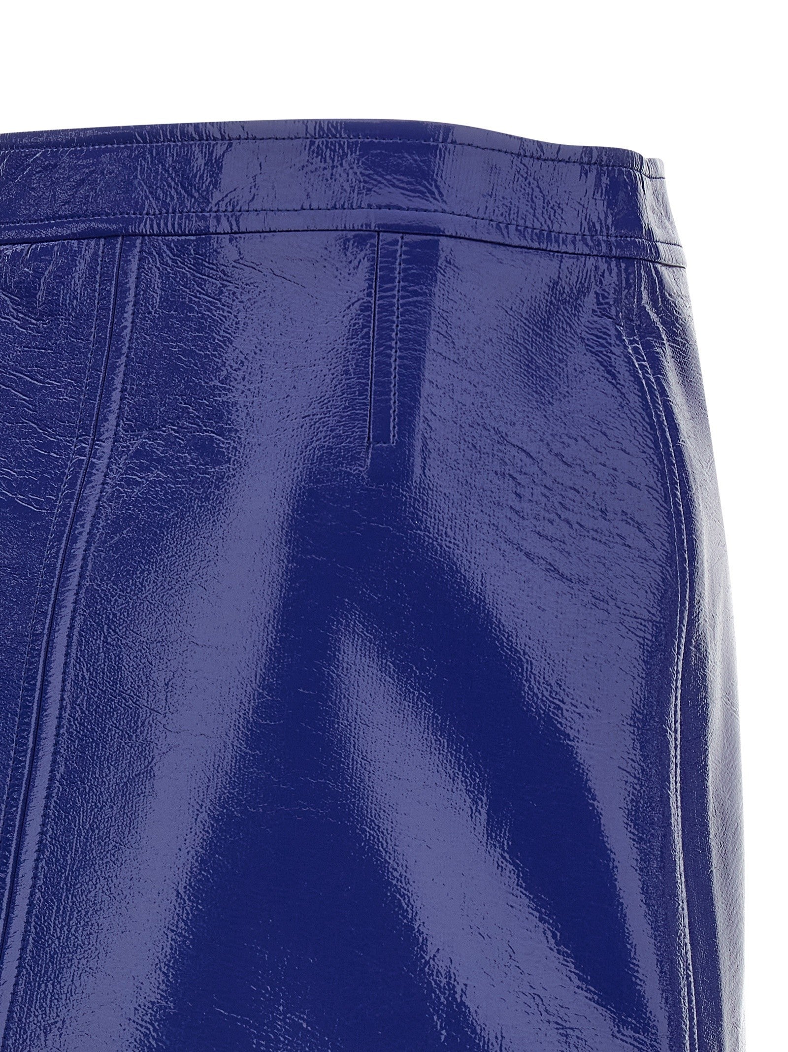courrèges Reedition Vinyl Skirt Blue