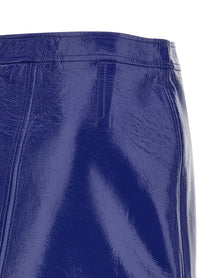 courrèges Reedition Vinyl Skirt Blue