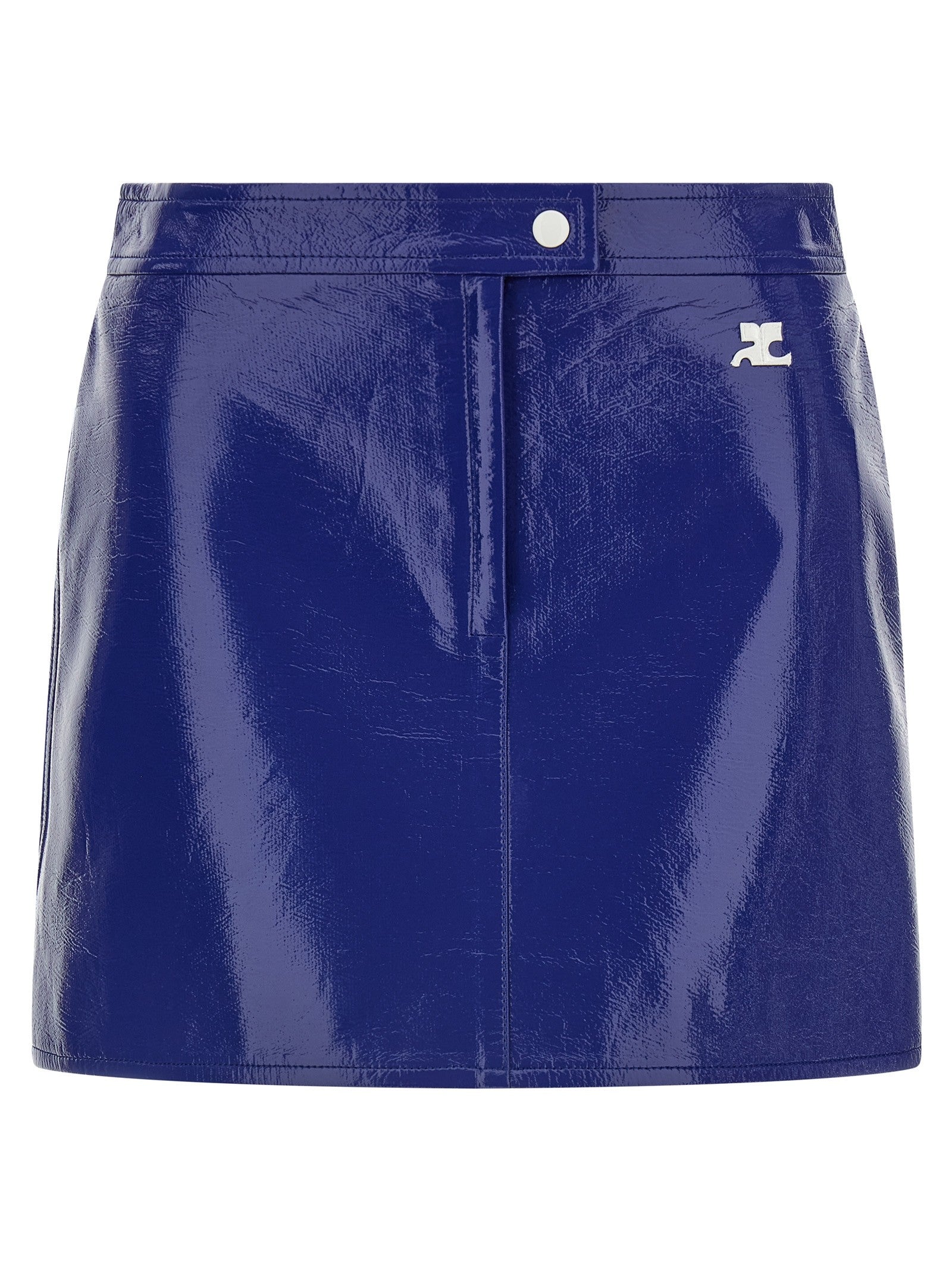 courrèges Reedition Vinyl Skirt Blue