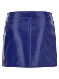 courrèges Reedition Vinyl Skirt Blue