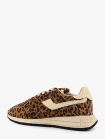 AUTRY Women's Reelwind Low Animal Print Suede Sneakers Pattern