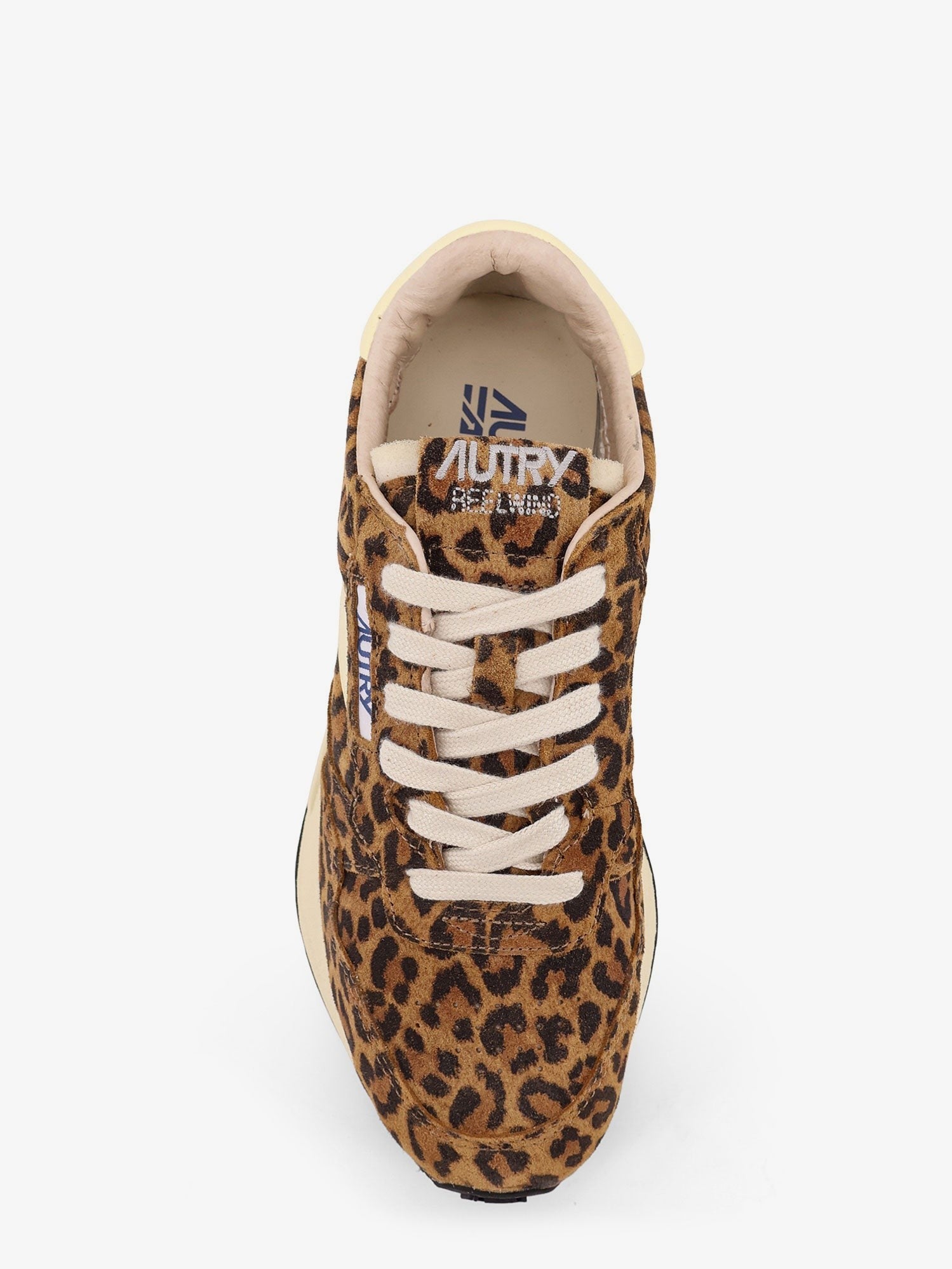 AUTRY Women's Reelwind Low Animal Print Suede Sneakers Pattern