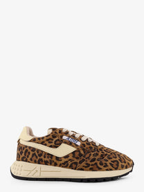 AUTRY Women's Reelwind Low Animal Print Suede Sneakers Pattern