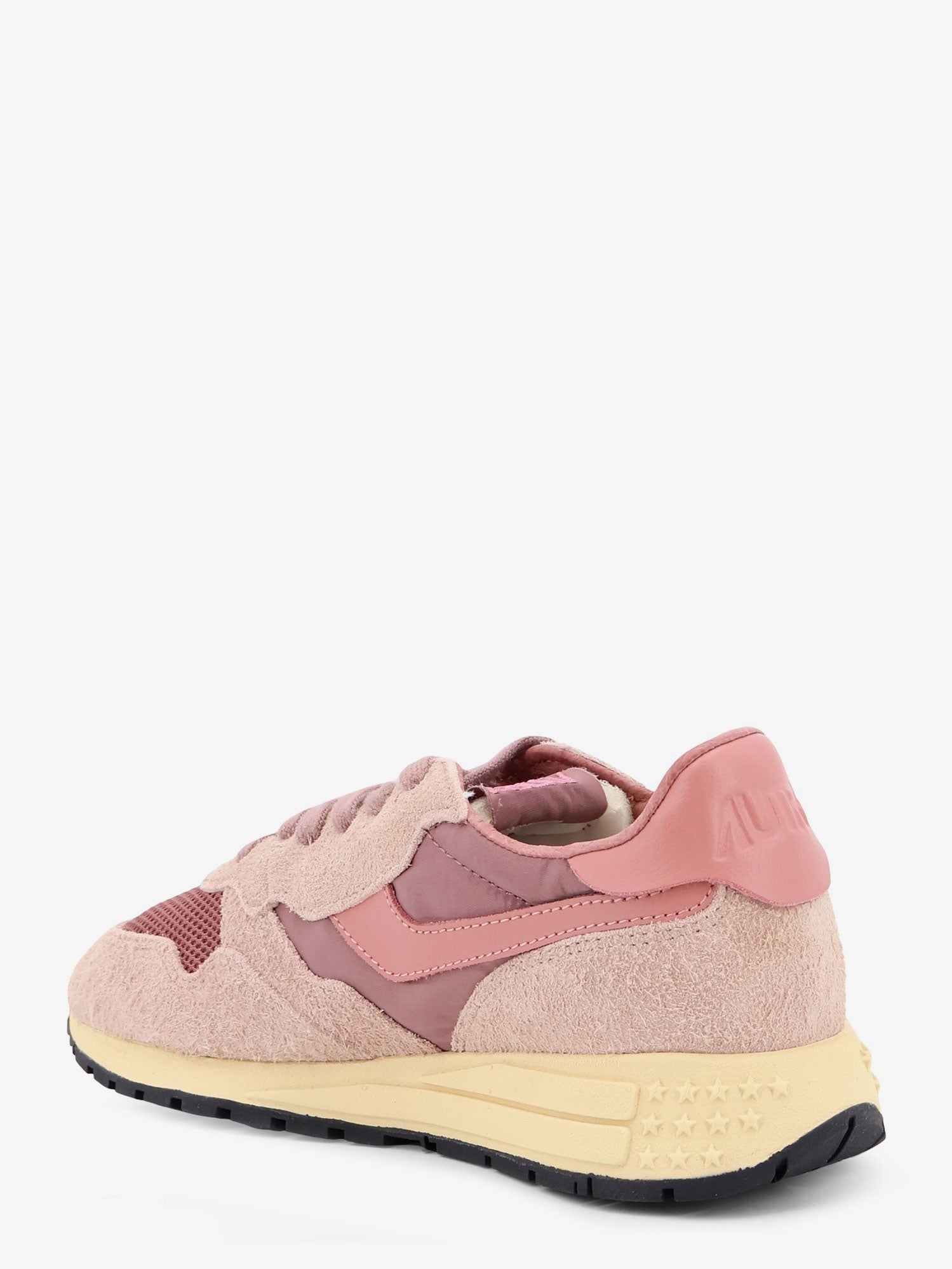 AUTRY Women's Reelwind Low Mesh and Suede Sneakers Beige