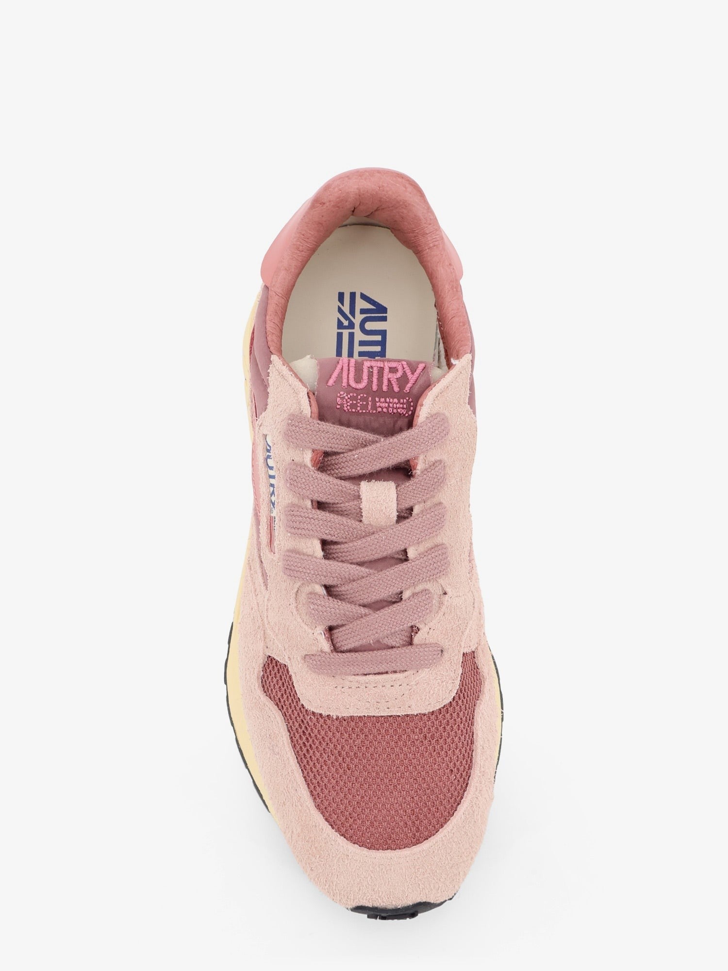 AUTRY Women's Reelwind Low Mesh and Suede Sneakers Beige