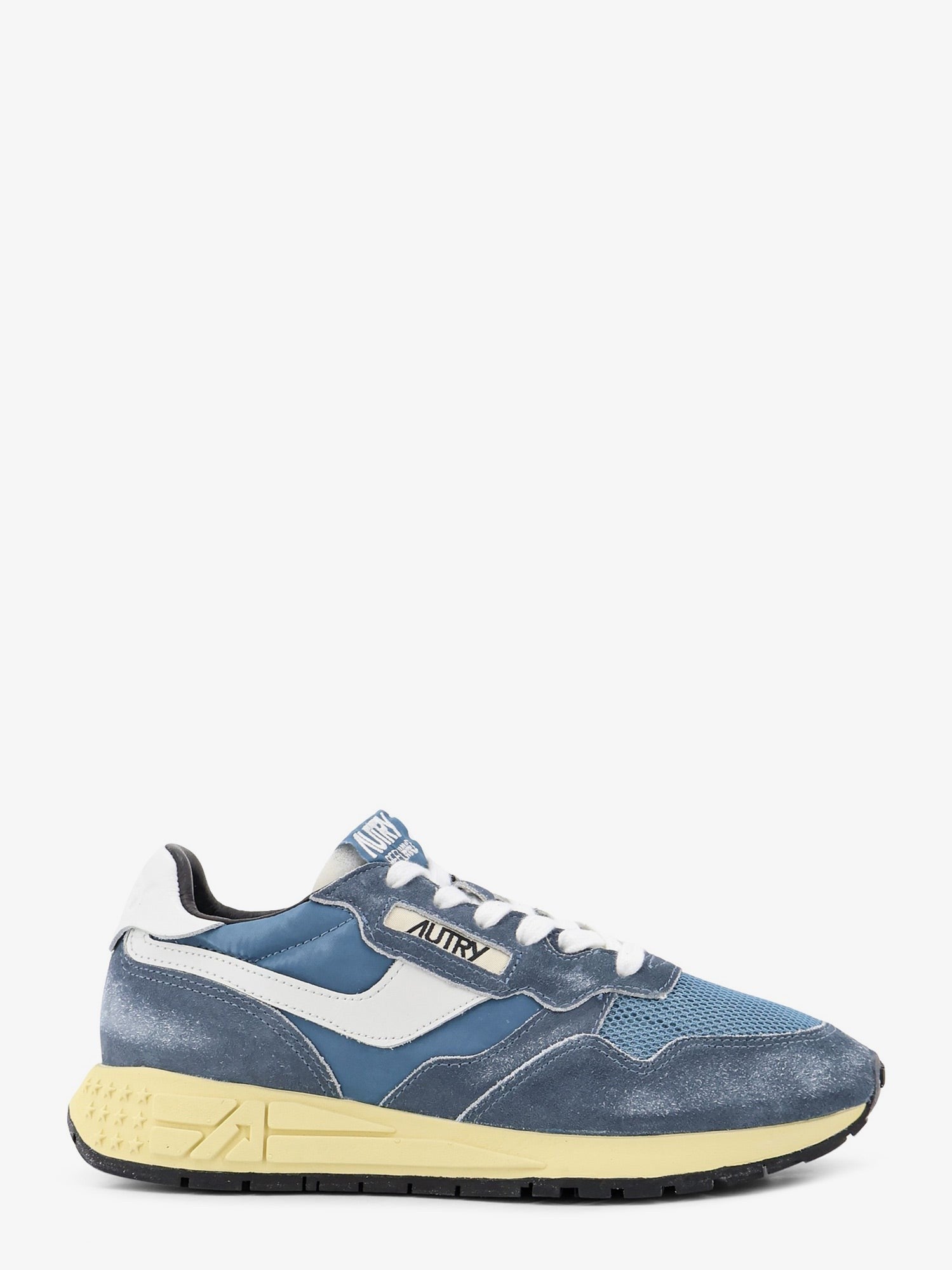 AUTRY Women's Reelwind Low Mesh and Suede Sneakers Blue