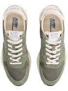 AUTRY Men's Reelwind Low Sneakers Green, view 5