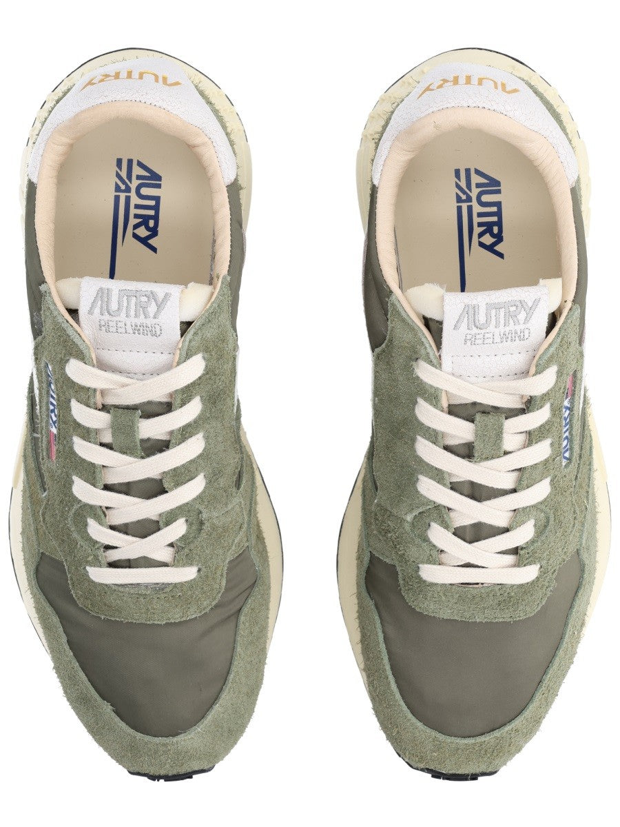 AUTRY Men's Reelwind Low Sneakers Green, view 5
