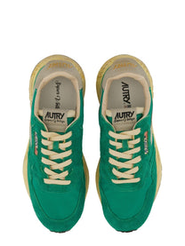 Autry Men's Reelwind Supervintage Sneaker Green AUTRY