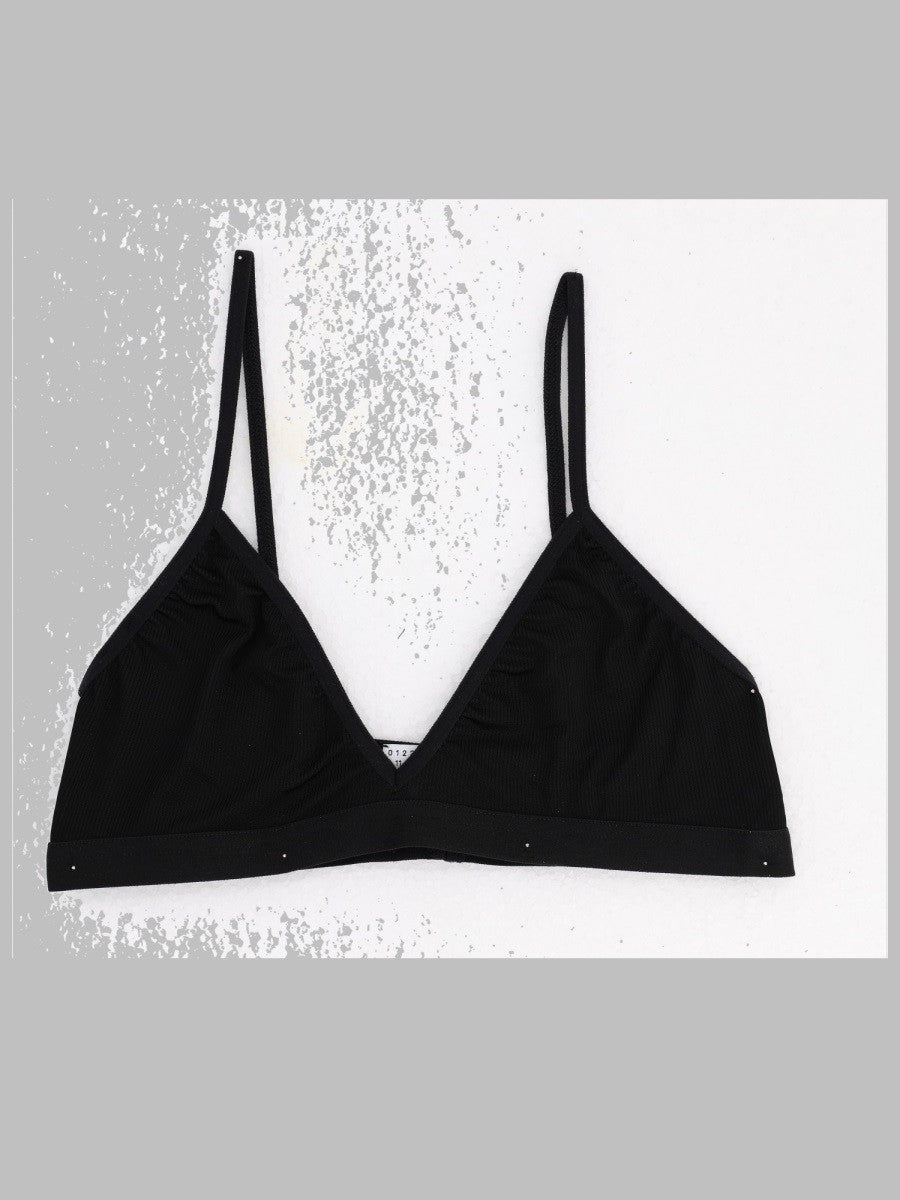MM6 Maison Margiela Women's Reggiseno Triangolo Black