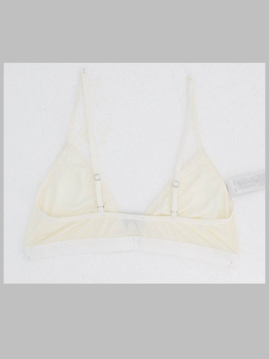 MM6 Maison Margiela Women's Reggiseno Triangolo White