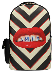 Seletti Regimeenta Shit Seenta Toiletpaper Backpack Black