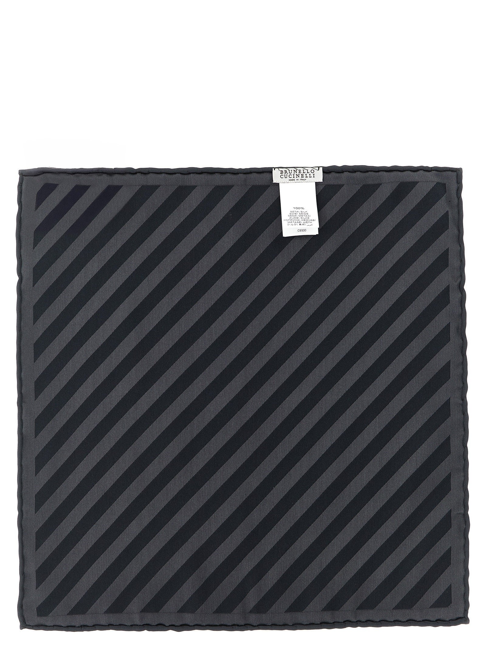 Brunello Cucinelli Regimental Pocket Clutch Grey