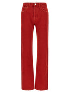 ISABEL MARANT Regular Daya Jeans Red