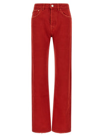 ISABEL MARANT Regular Daya Jeans Red