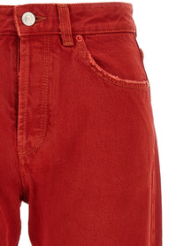 ISABEL MARANT Regular Daya Jeans Red