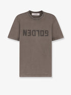 Golden Goose Men's Regular Distressed Cotton Shirt Grey