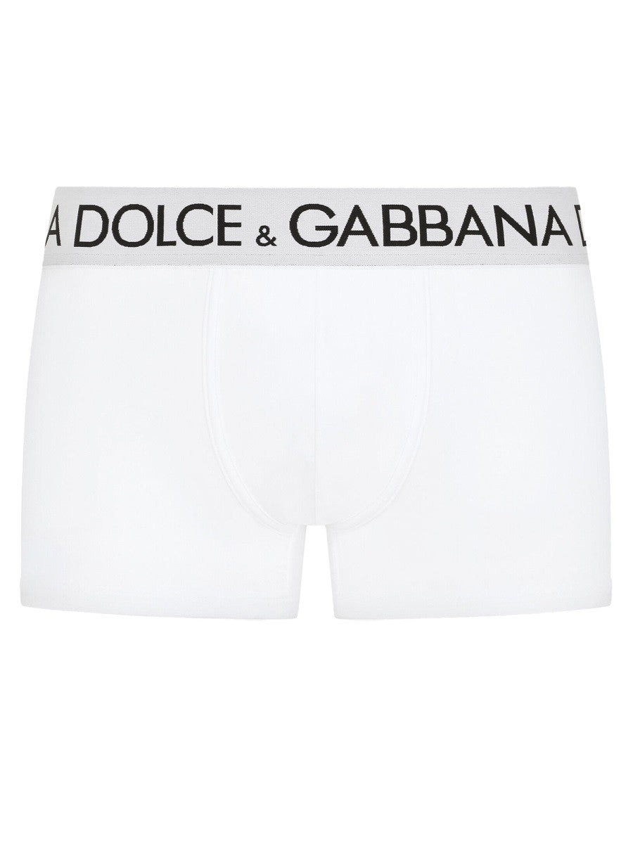 Dolce &amp; Gabbana Men's Regular Fit Boxer Shorts White