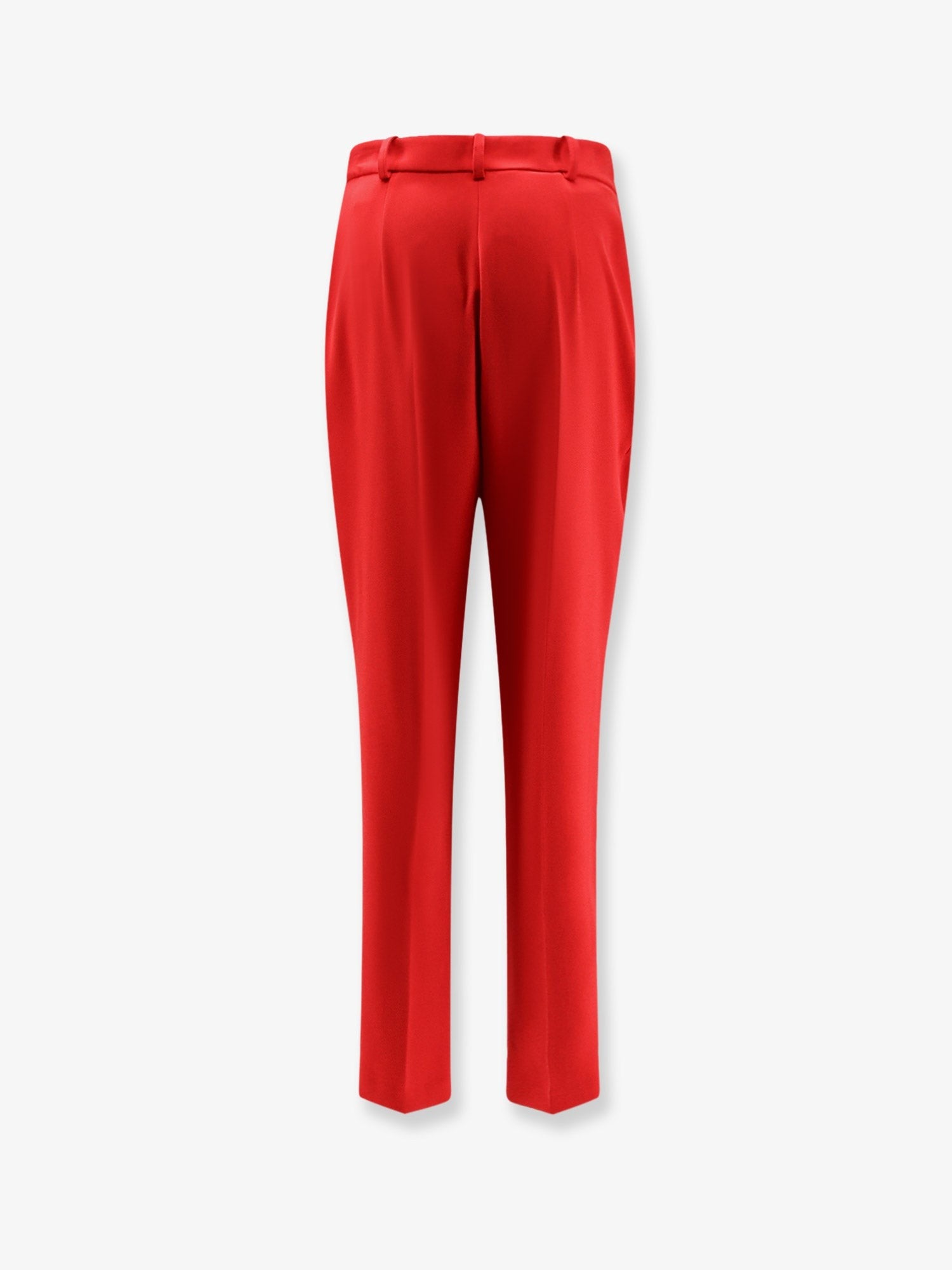 Elisabetta Franchi Women's Regular Fit Crepe Trousers Red