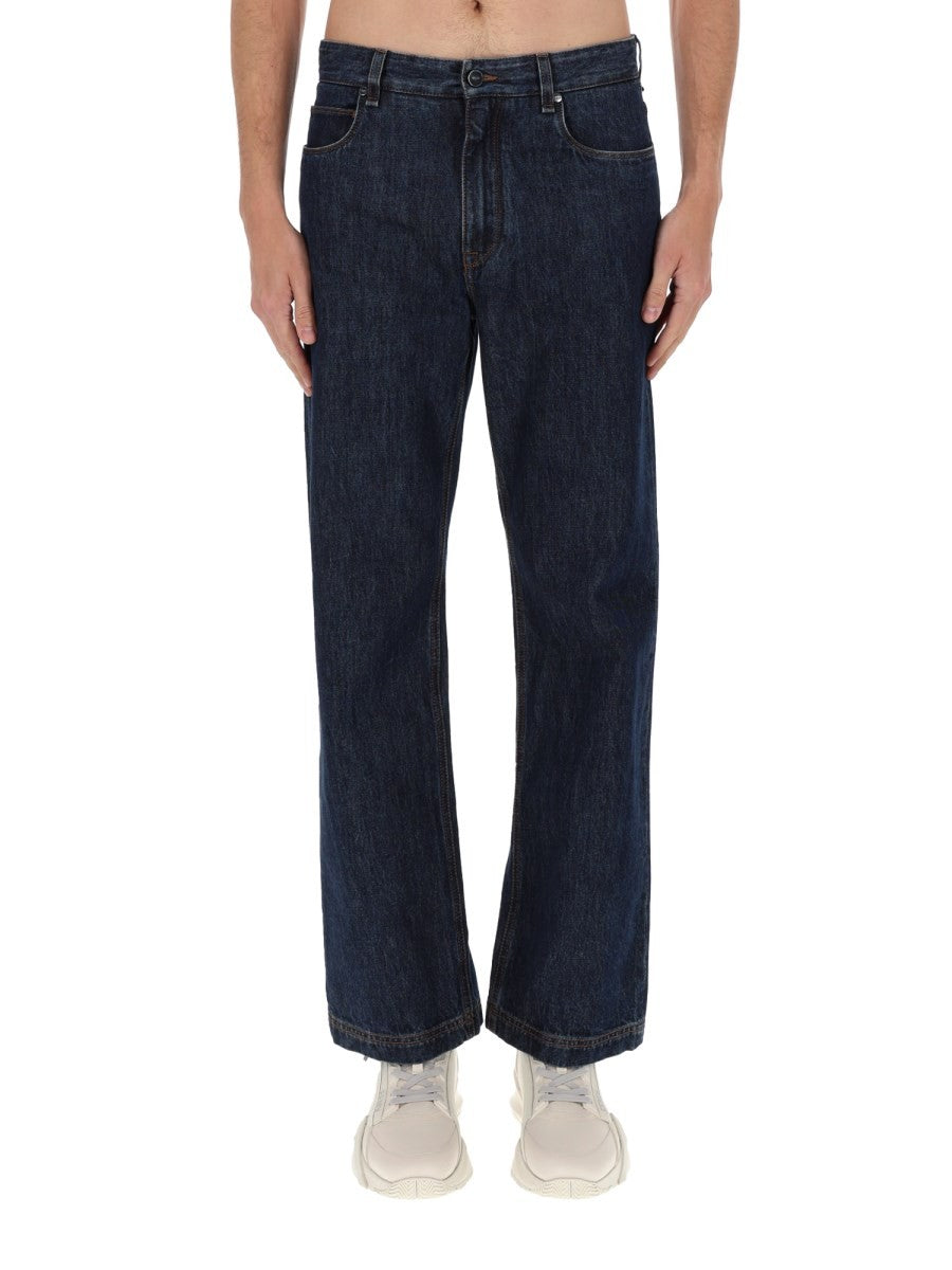 Fendi Men's Regular Fit Jeans Blue