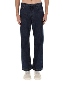 Fendi Men's Regular Fit Jeans Blue
