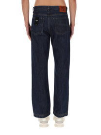 Fendi Men's Regular Fit Jeans Blue