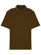 Zegna Men's Regular Fit Polo Shirt Green