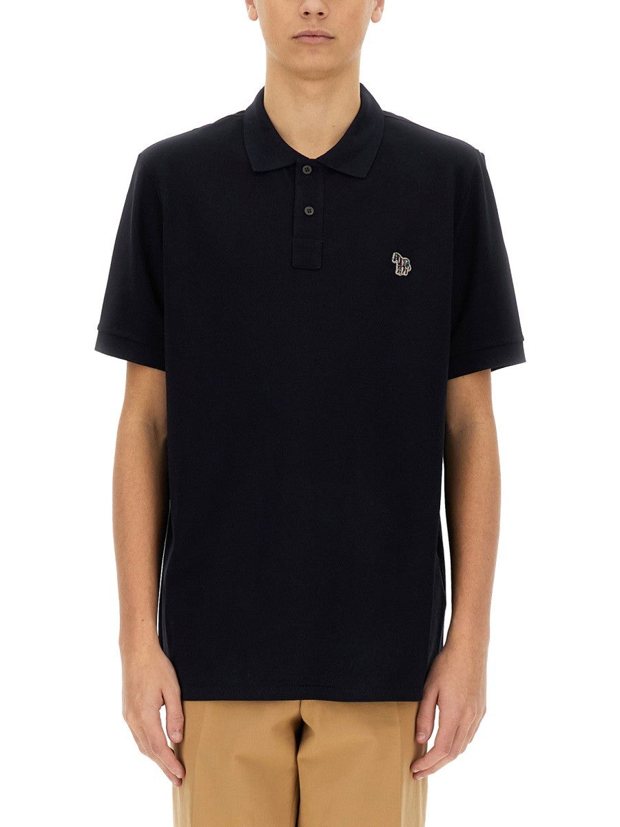 Ps By Paul Smith Men's Regular Fit Polo Shirt Blue
