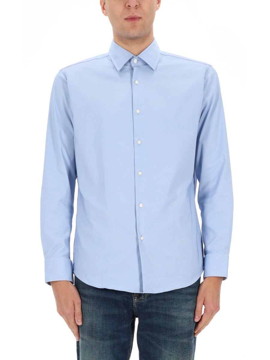 BOSS Men's Regular Fit Shirt Blue