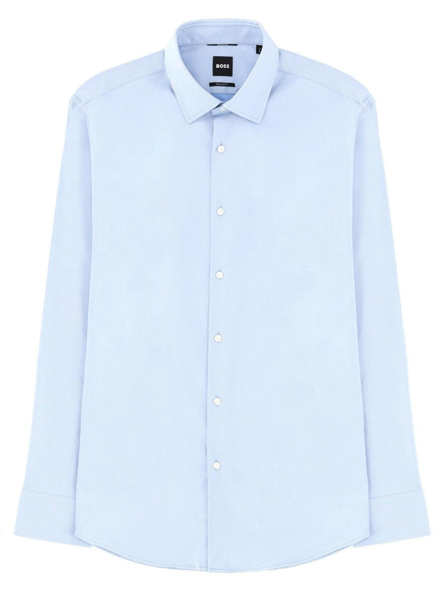 Boss Men's Regular Fit Shirt Blue