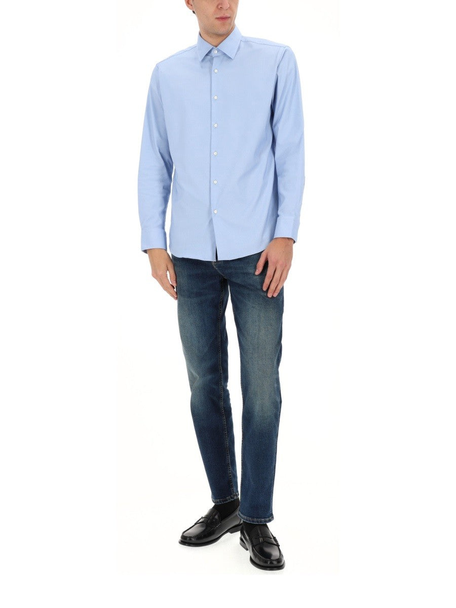 BOSS Men's Regular Fit Shirt Blue