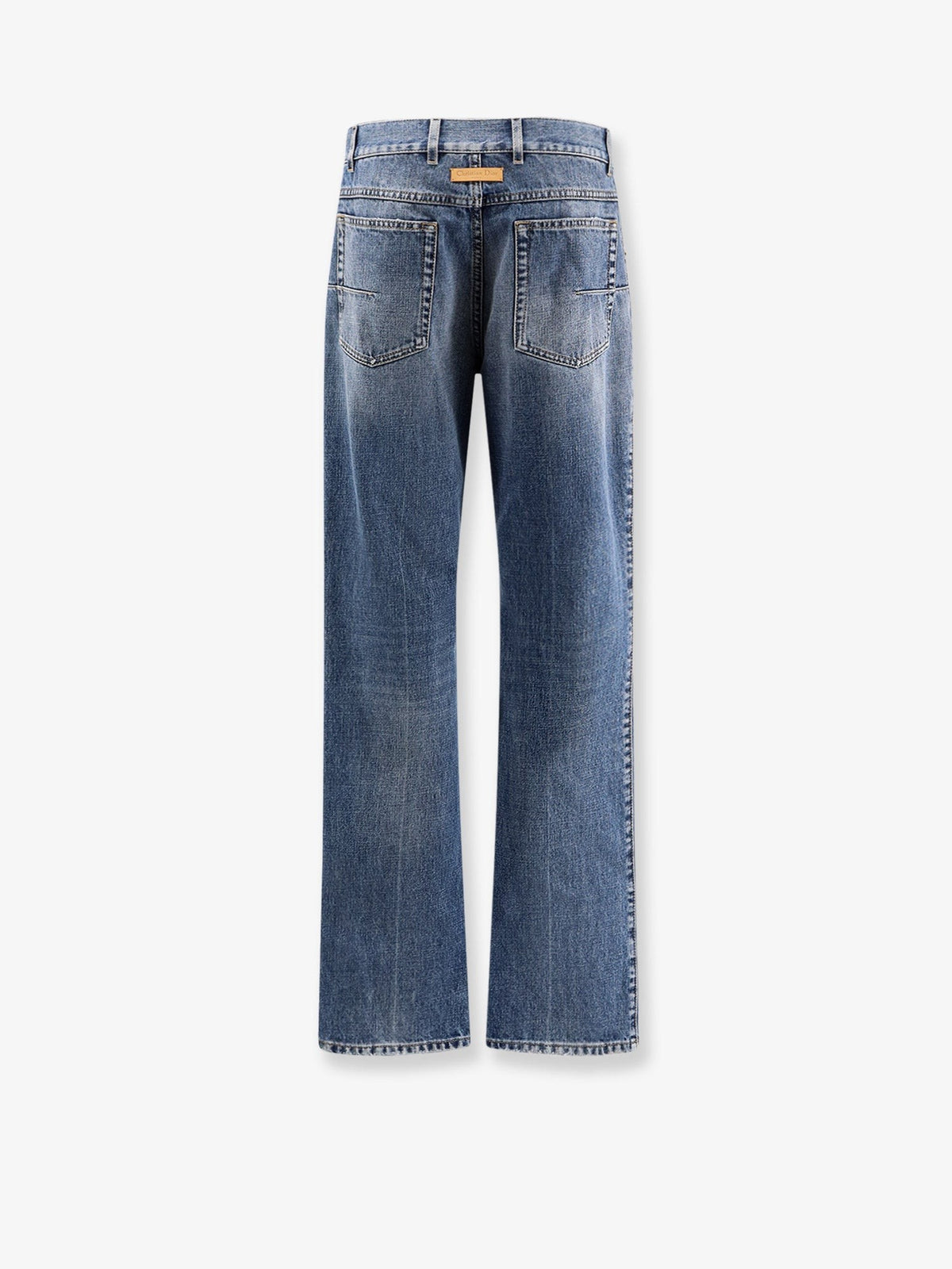 Dior Women's Regular Fit Stone Washed Denim Jeans Blue, view 2
