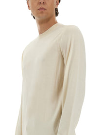 Boss Camel Men's Regular Fit Wool Sweater White