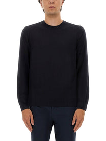 Boss Camel Men's Regular Fit Wool Sweater Blue