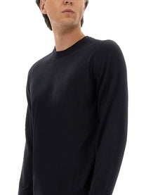 Boss Camel Men's Regular Fit Wool Sweater Blue