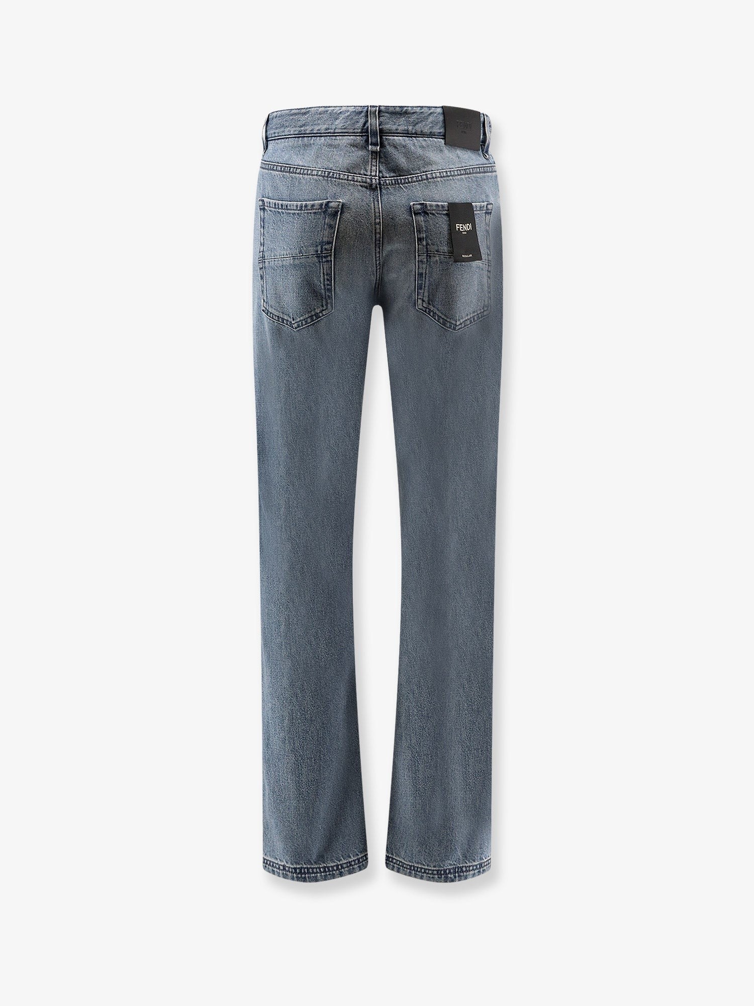 Fendi Men's Regular Five Pockets Jeans Blue