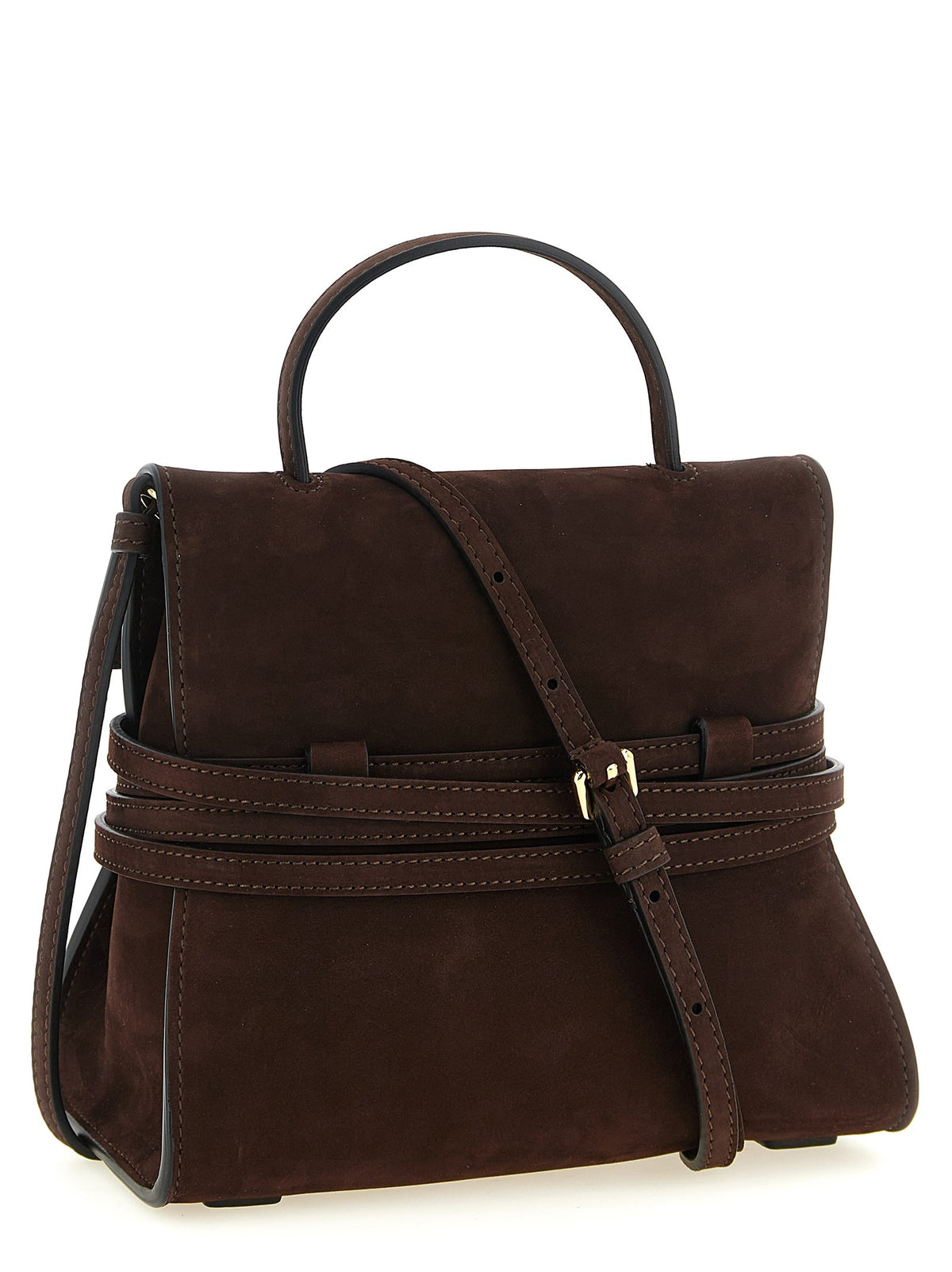 Moschino Regular Tie me Handbag Brown, view 2
