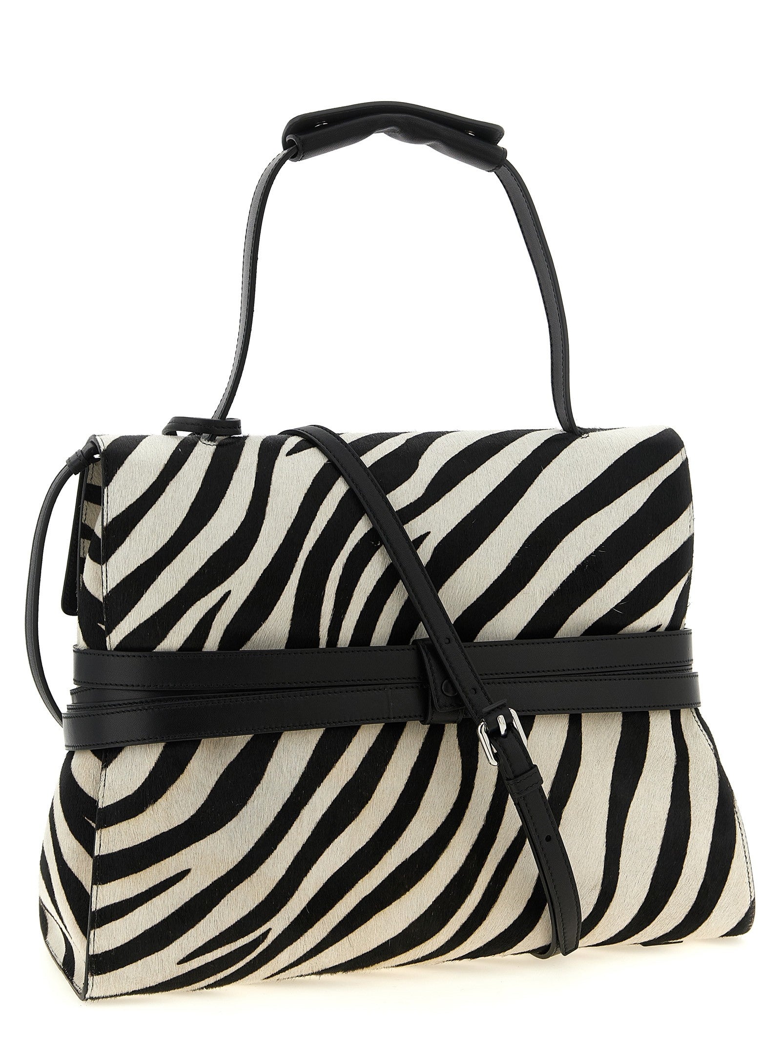Moschino Regular Tie me Handbag White