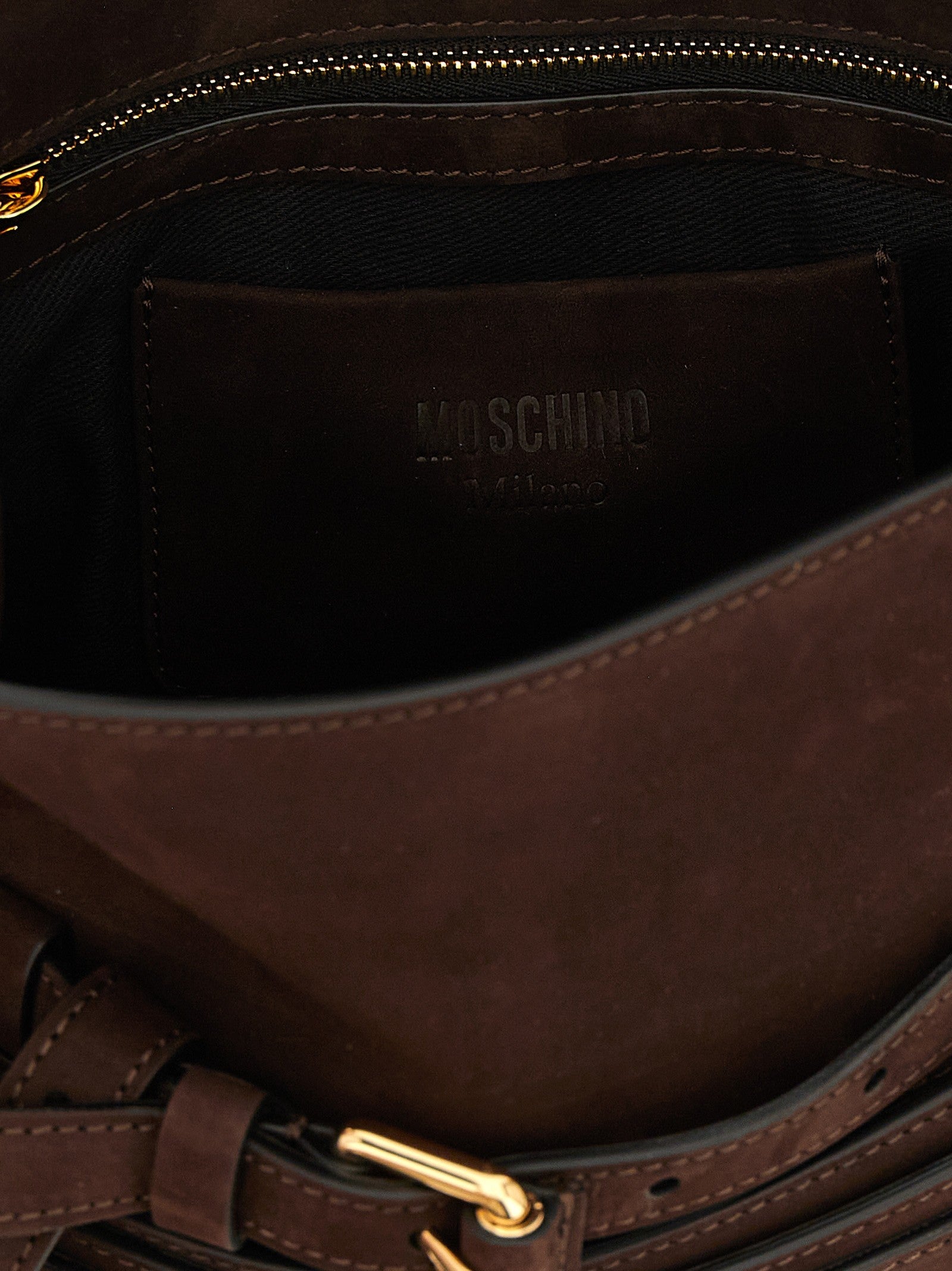 Moschino Regular Tie me Handbag Brown