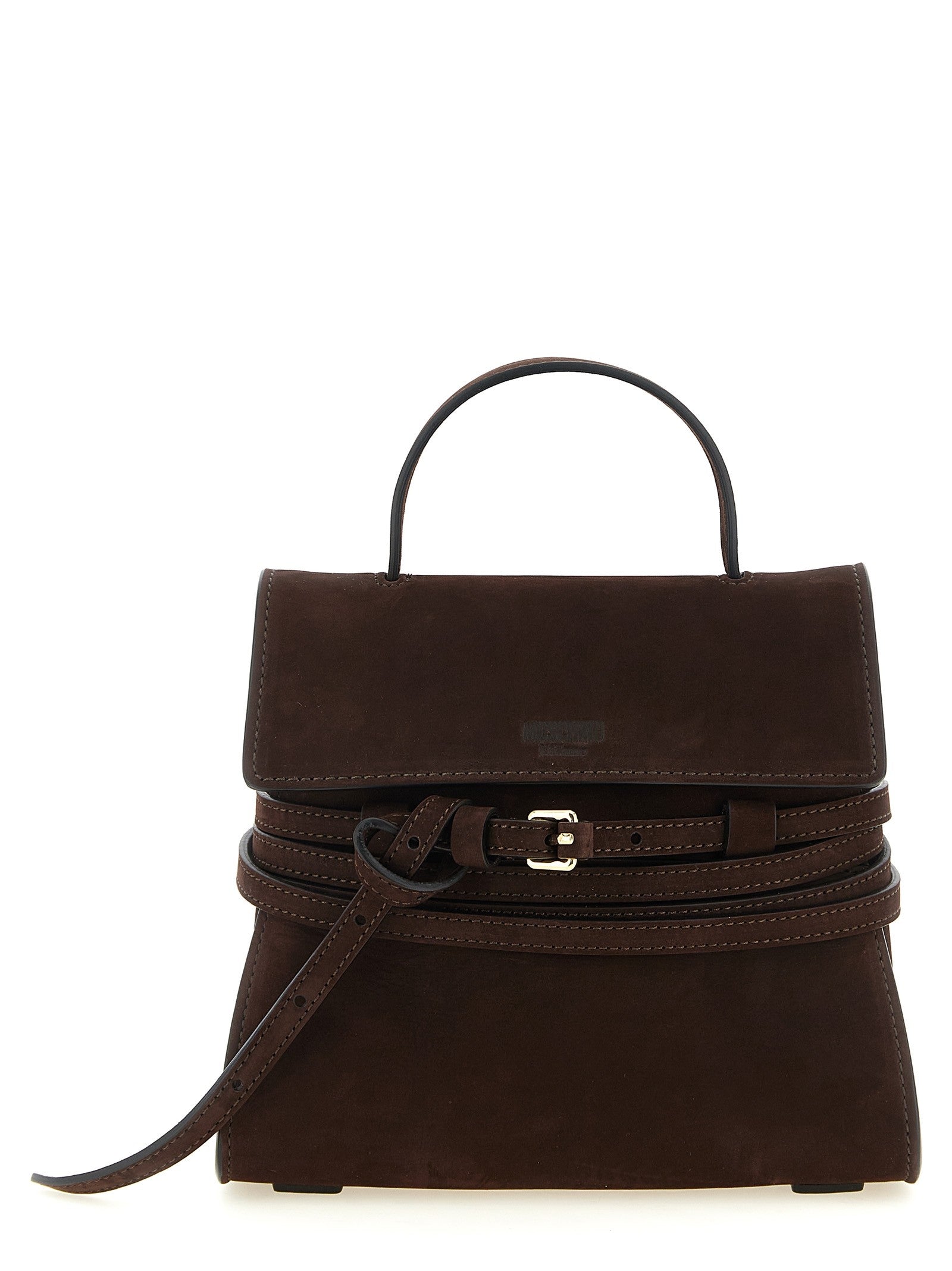 Moschino Regular Tie me Handbag Brown