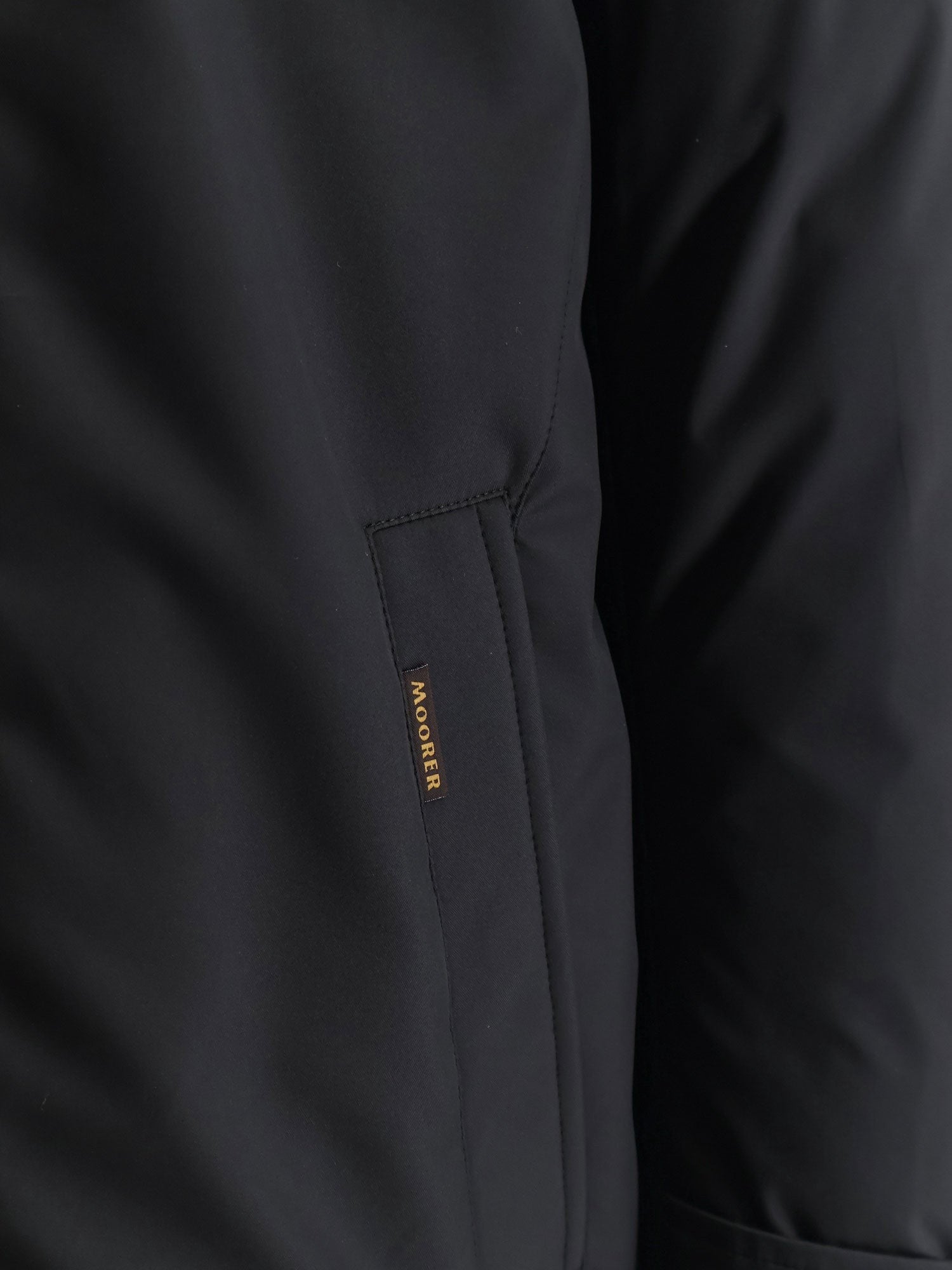 MooRER Men's Reis Ads Technical Fabric Jacket Black