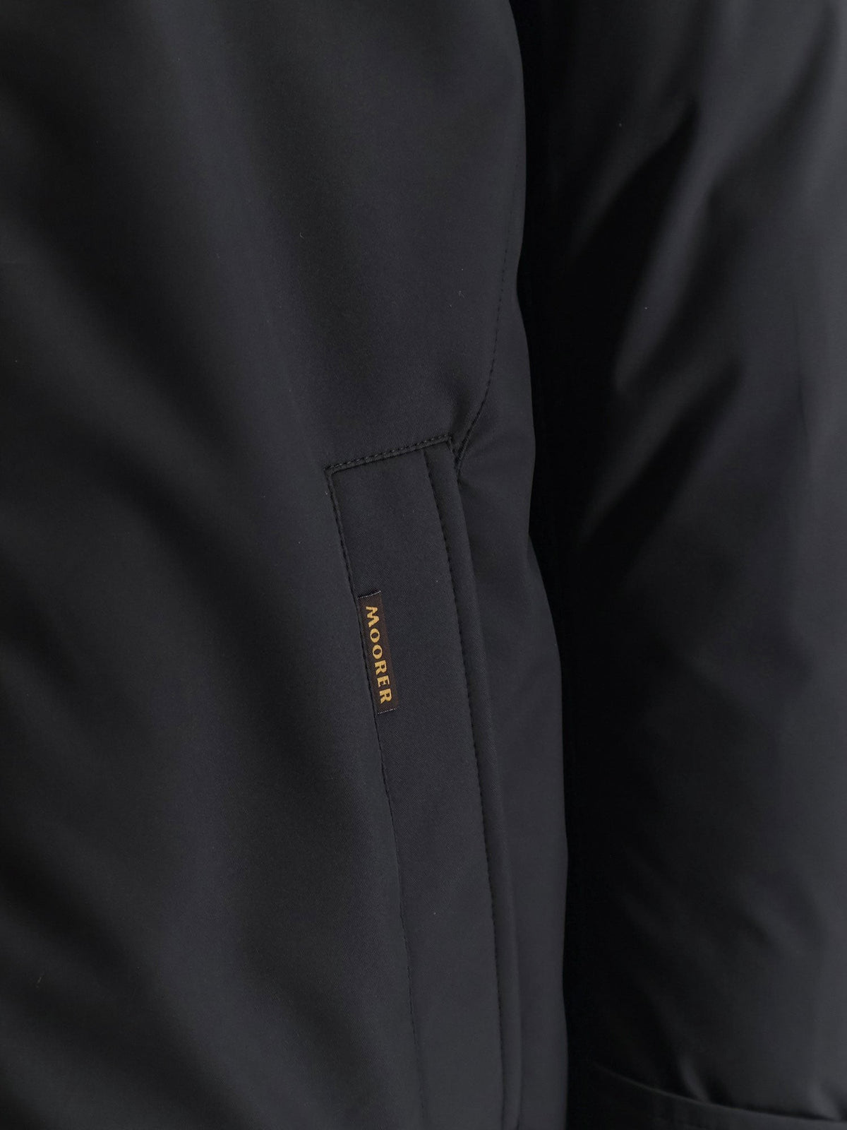 MooRER Men's Reis Ads Technical Fabric Jacket Black, view 3