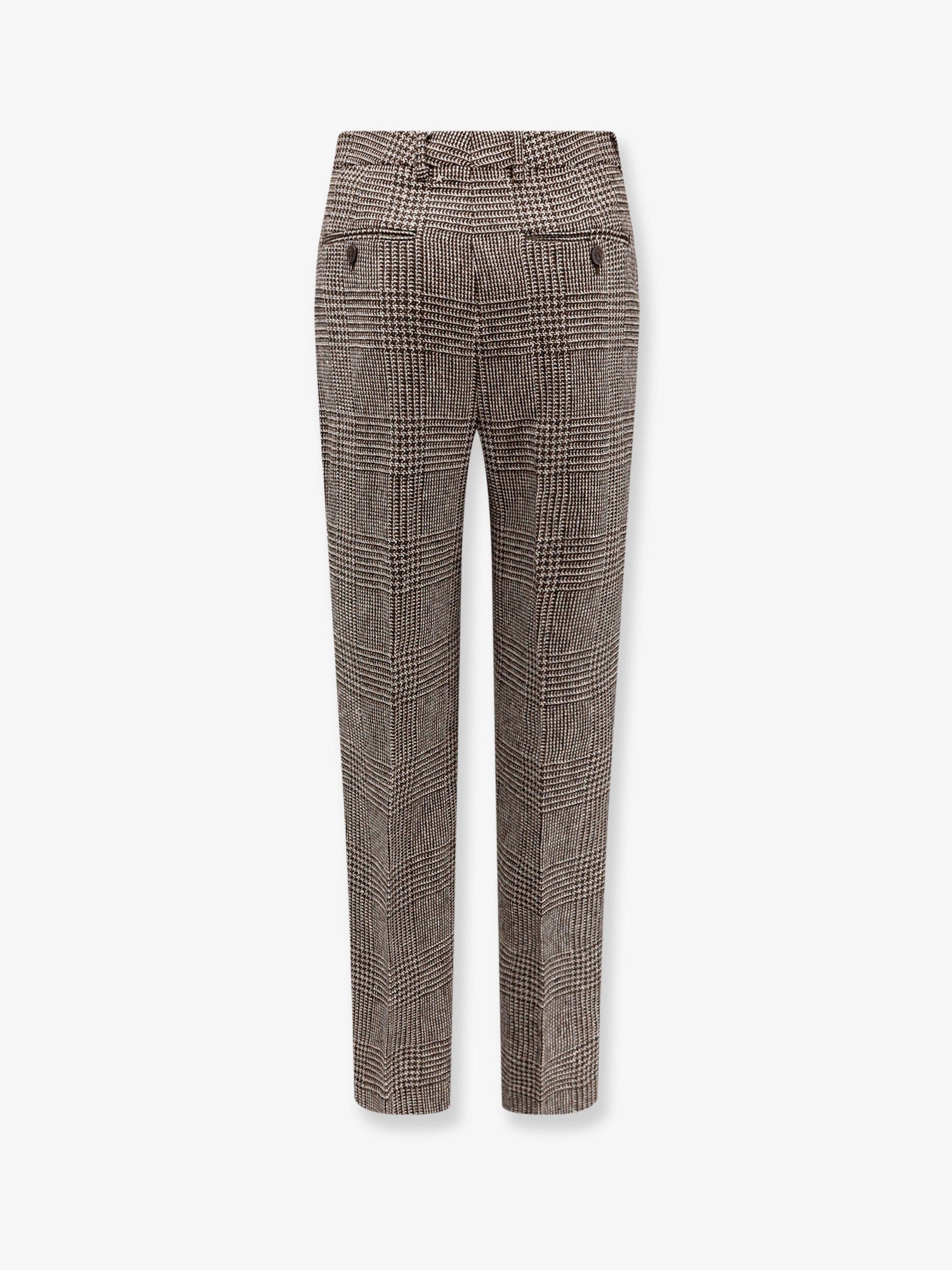 Golden Goose Men's Relax Staright Prince of Wales Trouser Gold