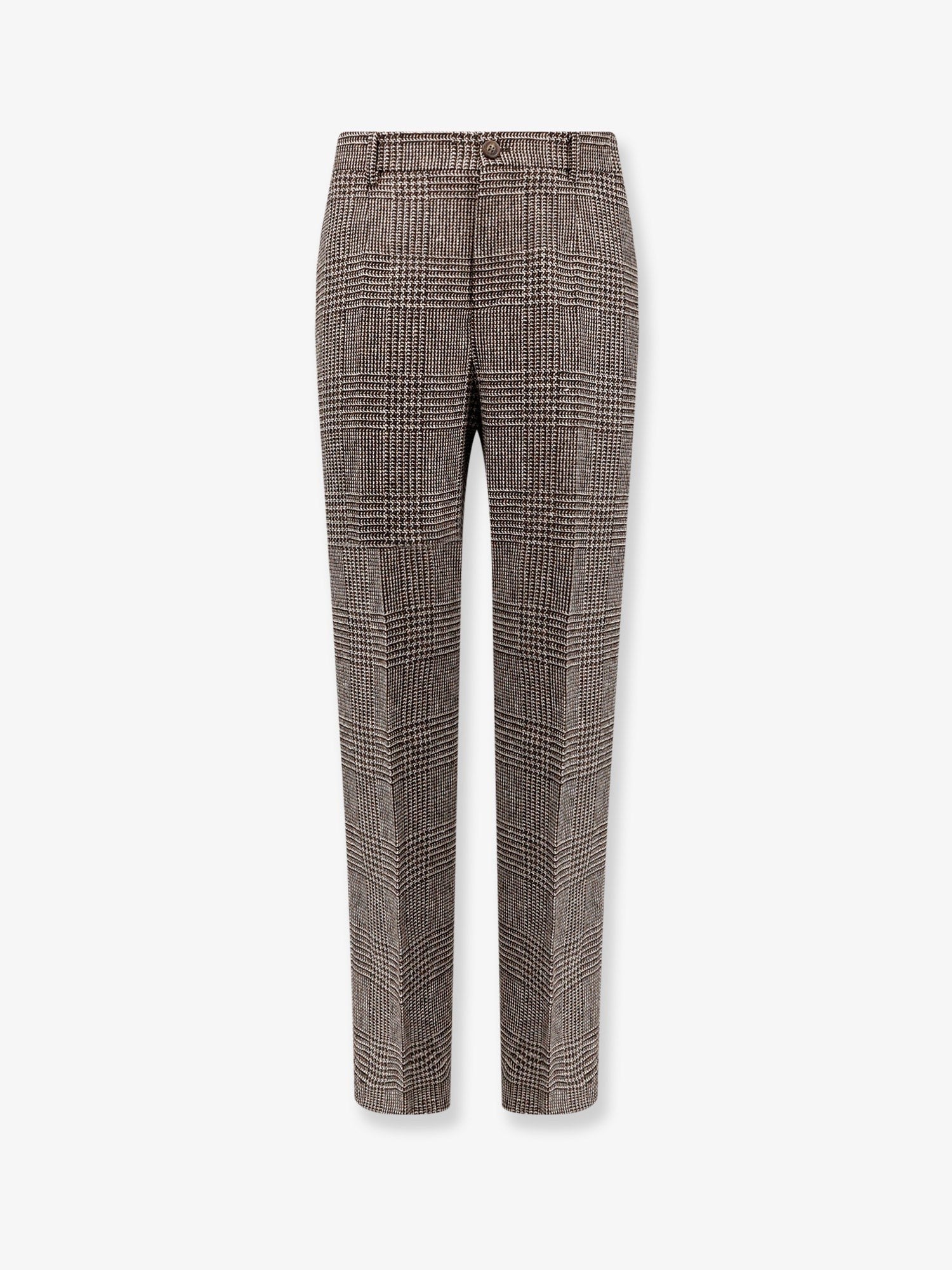 Golden Goose Men's Relax Staright Prince of Wales Trouser Gold