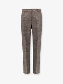 Golden Goose Men's Relax Staright Prince of Wales Trouser Gold
